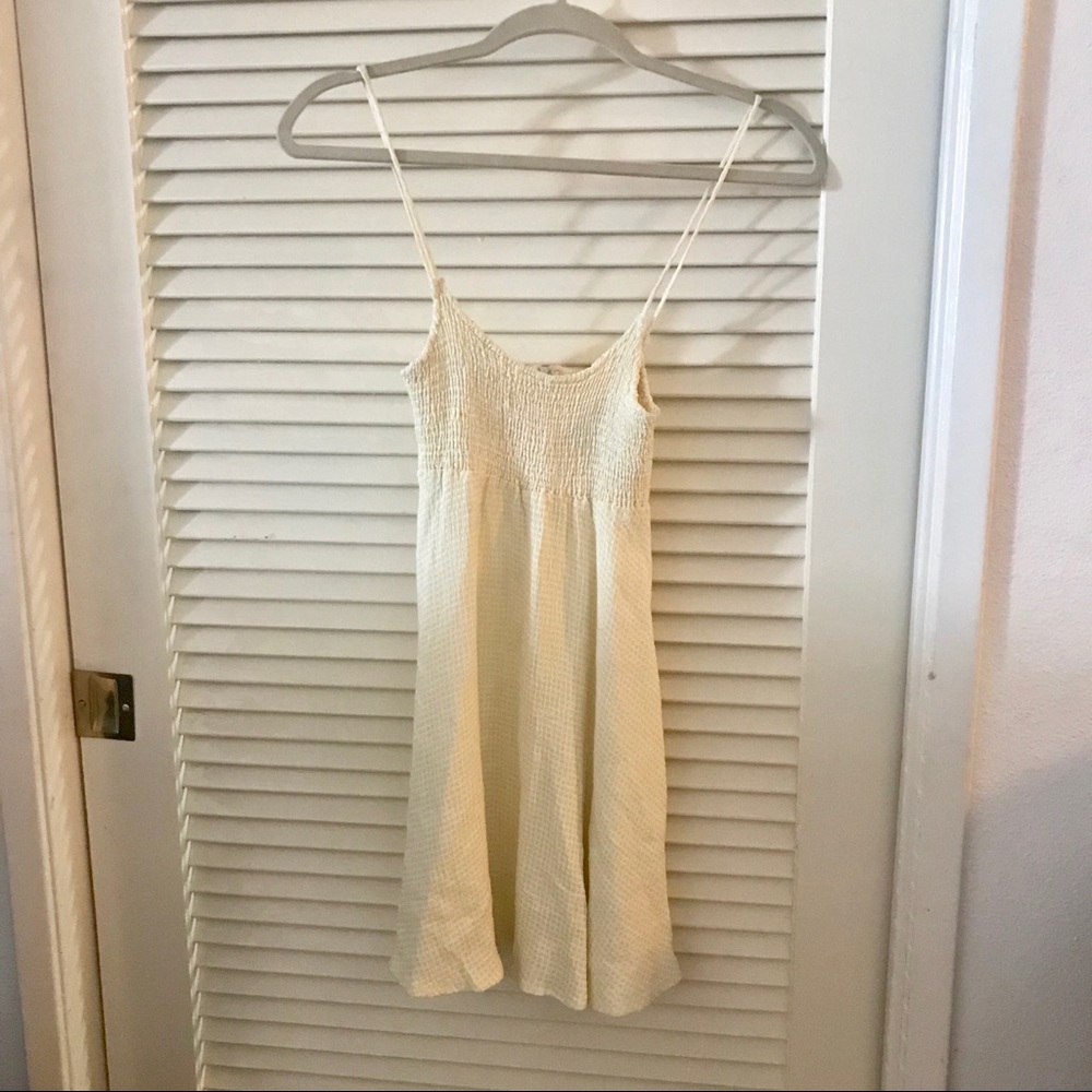 Y2K Cute yellow and white gingham summer dress